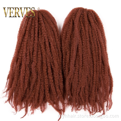 10 Piece Afro Kinky Braiding Hair 18 inch 30 strands/pack 16 kind of color ombre Synthetic Crochet Marly Braids Hair extensions